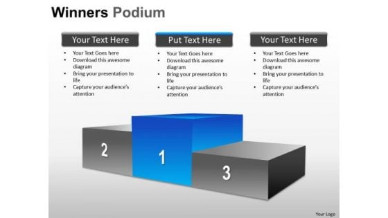 Competition Winners Podium PowerPoint Slides And Ppt Diagram Templates