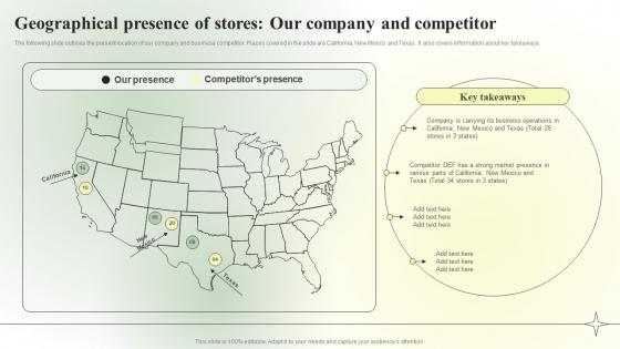 Competitive Branding Strategic Geographical Presence Of Stores Our Introduction PDF