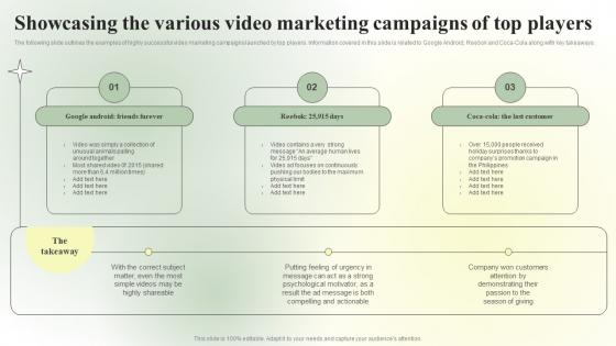 Competitive Branding Strategic Showcasing The Various Video Marketing Mockup PDF Competitive Branding Strategic Showcasing The Various Video Marketing Mockup PDF