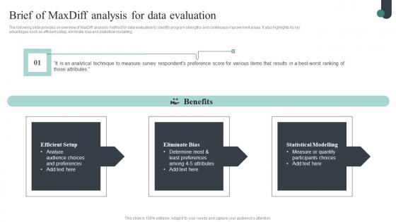 Competitive Intelligence Guide To Determine Market Brief Of Maxdiff Analysis Diagrams Pdf