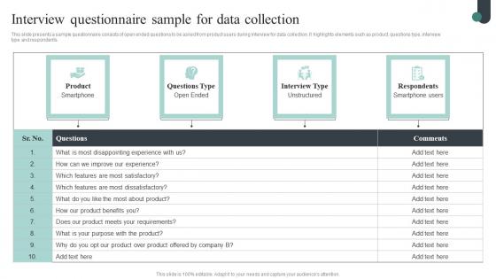 Competitive Intelligence Guide To Determine Market Interview Questionnaire Sample Rules Pdf