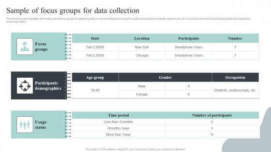 Competitive Intelligence Guide To Determine Market Sample Of Focus Groups Inspiration Pdf