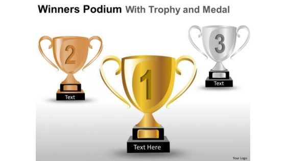 Competitive Winners Podium PowerPoint Slides And Ppt Diagram Templates