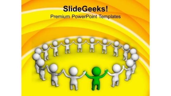 Complete A Team With One Leader PowerPoint Templates Ppt Backgrounds For Slides 0613