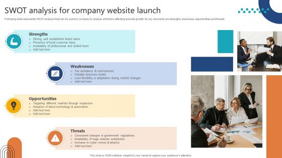 Complete Guide To Launch Swot Analysis For Company Website Launch