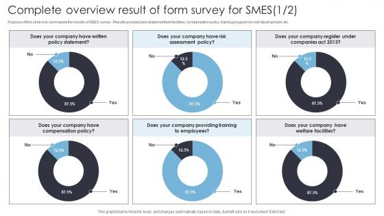 Complete Overview Result Of Form Survey For SMES Survey SS