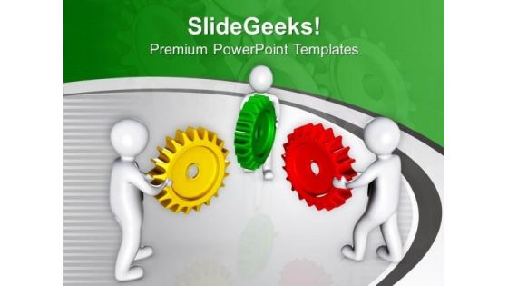 Complete Task With Correct Gears PowerPoint Templates Ppt Backgrounds For Slides 0713