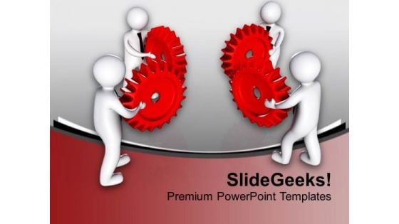 Complete Task With Right Gear PowerPoint Templates Ppt Backgrounds For Slides 0713