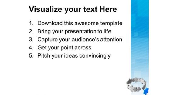 Complete The Cycle With Right Solution PowerPoint Templates Ppt Backgrounds For Slides 0413