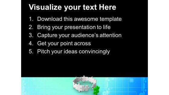 Complete The Cycle With Unique Solution PowerPoint Templates Ppt Backgrounds For Slides 0513