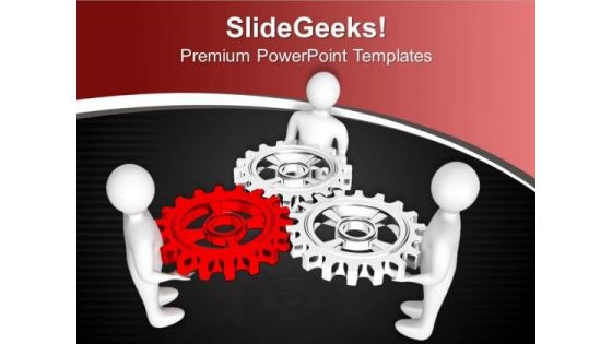 Complete The Gear Process For Business PowerPoint Templates Ppt Backgrounds For Slides 0713