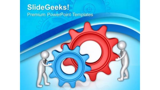 Complete The Task Of Gear Process PowerPoint Templates Ppt Backgrounds For Slides 0713