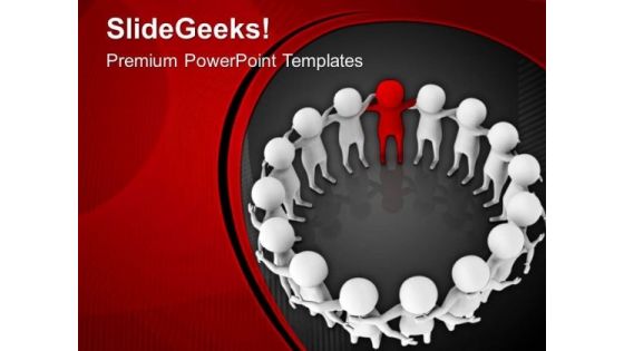 Complete The Team With Good Leader PowerPoint Templates Ppt Backgrounds For Slides 0613