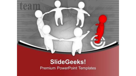 Complete The Team With Leader PowerPoint Templates Ppt Backgrounds For Slides 0613