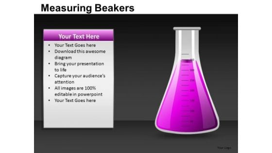 Completely Full Liquid Flask PowerPoint Templates Editable Ppt Slides