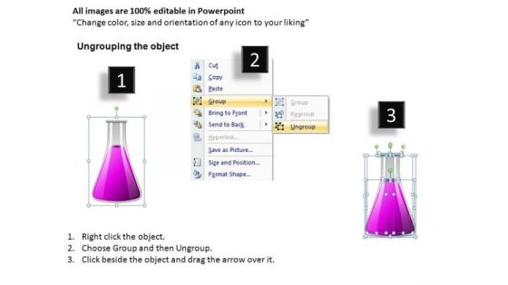 Completely Full Liquid Flask PowerPoint Templates Editable Ppt Slides