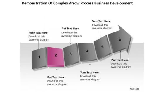 Complex Arrow Process Business Development Ppt What Is Plan PowerPoint Slides