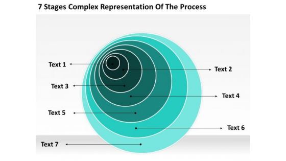 Complex Representation Of The Process Printable Business Plan Template PowerPoint Templates