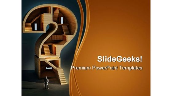 Complicated Question Maze Business PowerPoint Templates And PowerPoint Backgrounds 0311