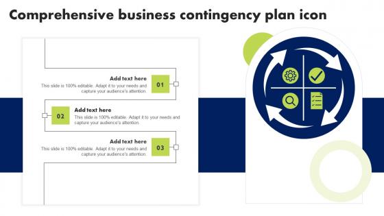 Comprehensive Business Contingency Plan Icon Formats Pdf