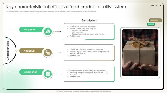 Comprehensive Guide On Current Strategies Key Characteristics Of Effective Food Product Quality System Comprehensive Guide On Current Strategies Key Characteristics Of Effective Food Product Quality System