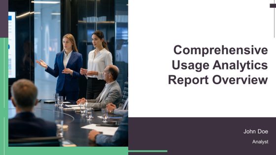 Comprehensive Usage Analytics Report Overview PPT Structure AT