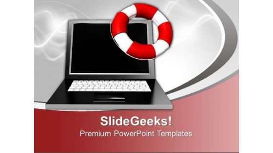 Computer Assistance Success PowerPoint Templates And PowerPoint Themes 0912