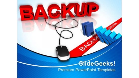 Computer Backup Mouse PowerPoint Templates And PowerPoint Themes 0812