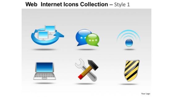 Computer Chat Web Internet Icons PowerPoint Slides And Ppt Diagram Templates