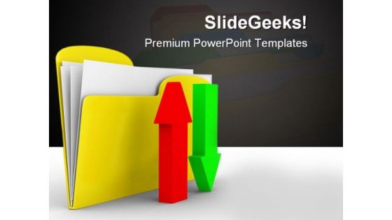 Computer Folder Internet PowerPoint Backgrounds And Templates 0111