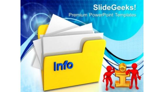 Computer Folder With Info Internet PowerPoint Templates And PowerPoint Themes 1012