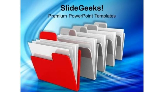 Computer Folders Information PowerPoint Templates Ppt Backgrounds For Slides 0113