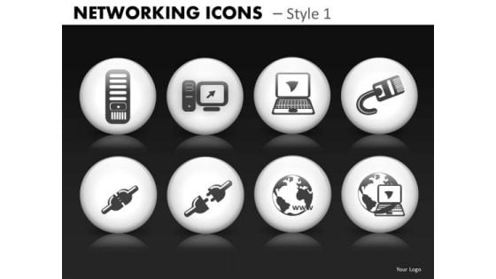 Computer Networking Icons PowerPoint Templates