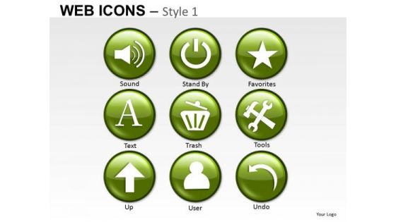 Computer Web Icons PowerPoint Slides And Ppt Diagram Templates