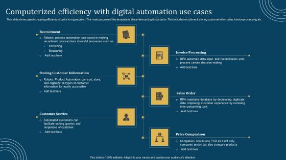 Computerized Efficiency With Digital Automation Use Cases Elements Pdf Computerized Efficiency With Digital Automation Use Cases Elements Pdf