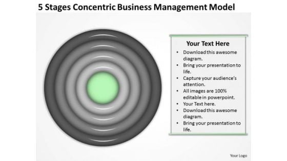 Concentric Business Managment Model Ppt How To Structure Plan PowerPoint Templates