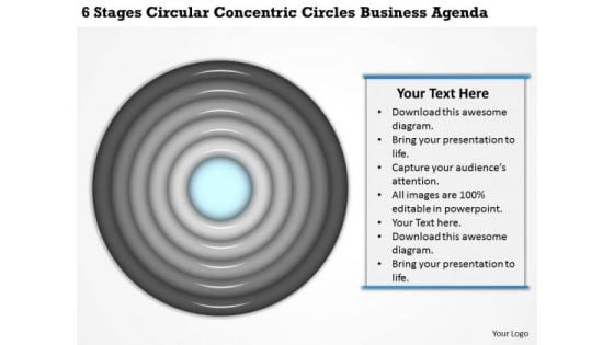 Concentric Circles Business Agenda Ppt How To Design Plan PowerPoint Templates