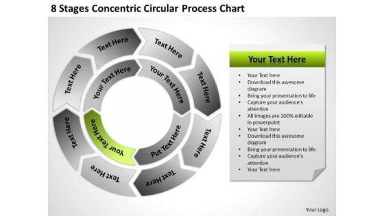 Concentric Circular Process Chart Ppt Business Plan Template PowerPoint Templates