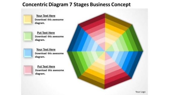 Concentric Diagram 7 Stages Business Conceptt Ppt Sample Proposal PowerPoint Templates