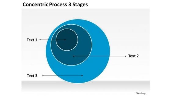 Concentric Process 3 Stages Ppt Business Plan PowerPoint Templates