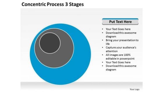 Concentric Process 3 Stages Ppt Sample Business Plan PowerPoint Slides