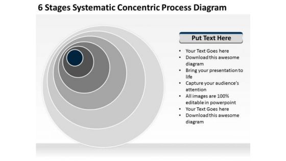 Concentric Process Diagram Ppt Business Plan Template PowerPoint Templates