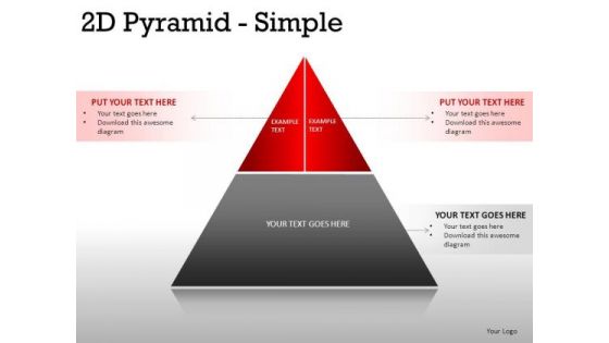 Concept 2d Pyramid Simple PowerPoint Slides And Ppt Diagram Templates