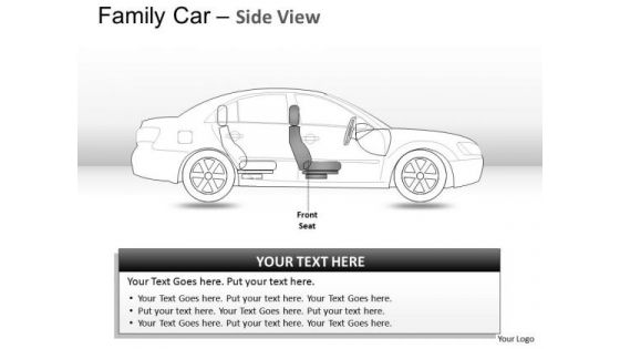 Concept Blue Family Car Side View PowerPoint Slides And Ppt Diagram Templates