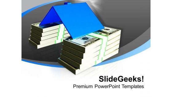 Concept Of Cost Of Real Estate PowerPoint Templates Ppt Backgrounds For Slides 1212