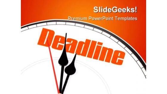 Concept Of Deadline Business PowerPoint Template 1110