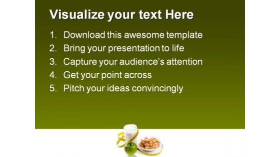 Concept Of Dieting Food PowerPoint Themes And PowerPoint Slides 0211
