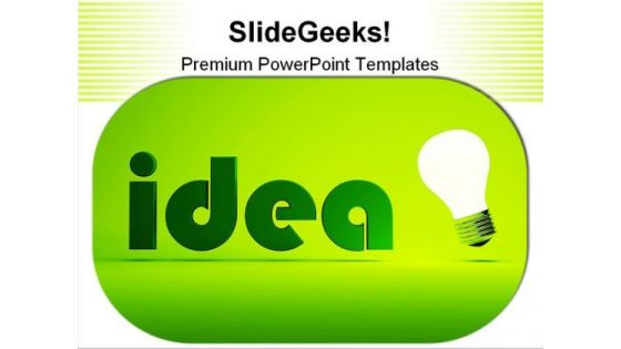 Concept Of Idea Business PowerPoint Templates And PowerPoint Backgrounds 0211