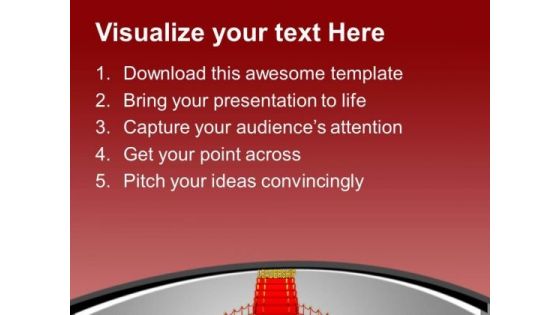 Concept Of Leadership Winner On Red Satirs PowerPoint Templates Ppt Backgrounds For Slides 0313