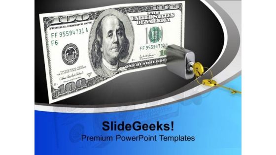 Concept Of Locked Money Future PowerPoint Templates Ppt Backgrounds For Slides 0113 Concept Of Locked Money Future PowerPoint Templates Ppt Backgrounds For Slides 0113